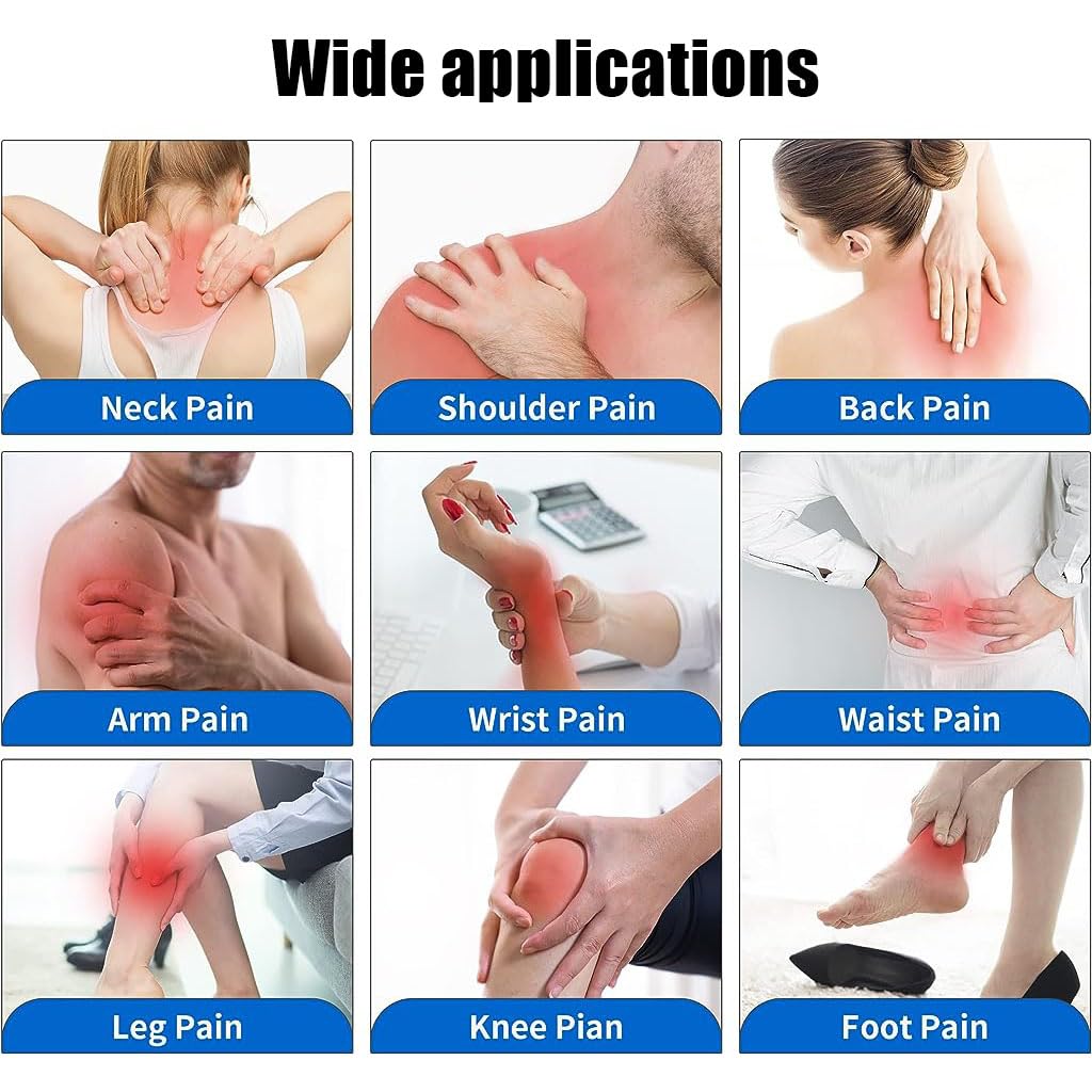 HANNEA Electric Massager for Shoulder Pocket Neck Massager Sticker Electronic Cervical Massager for Whole Body Cervical Massage With Charging Box, 6 Modes 16 Speed Strength HANNEA Electric Massager for Shoulder Pocket Neck Massager Sticker Electronic Cervical Massager for Whole Body Cervical Massage With Charging Box, 6 Modes 16 Speed Strength
